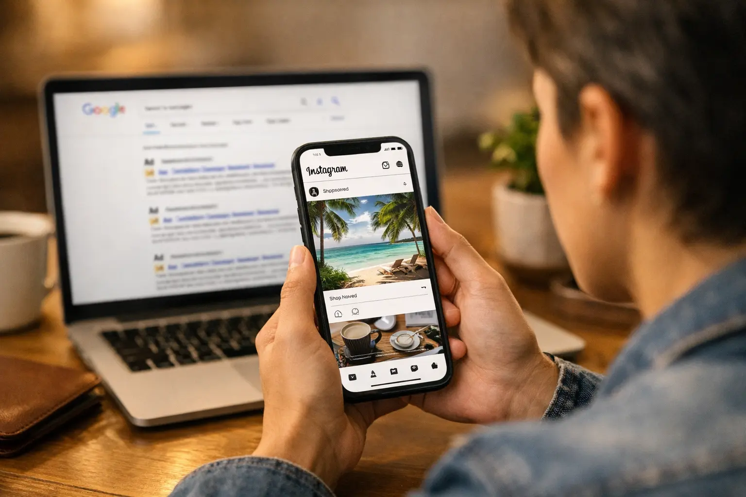 Pesquisei no Google e aparece anúncio no Instagram. Por quê?