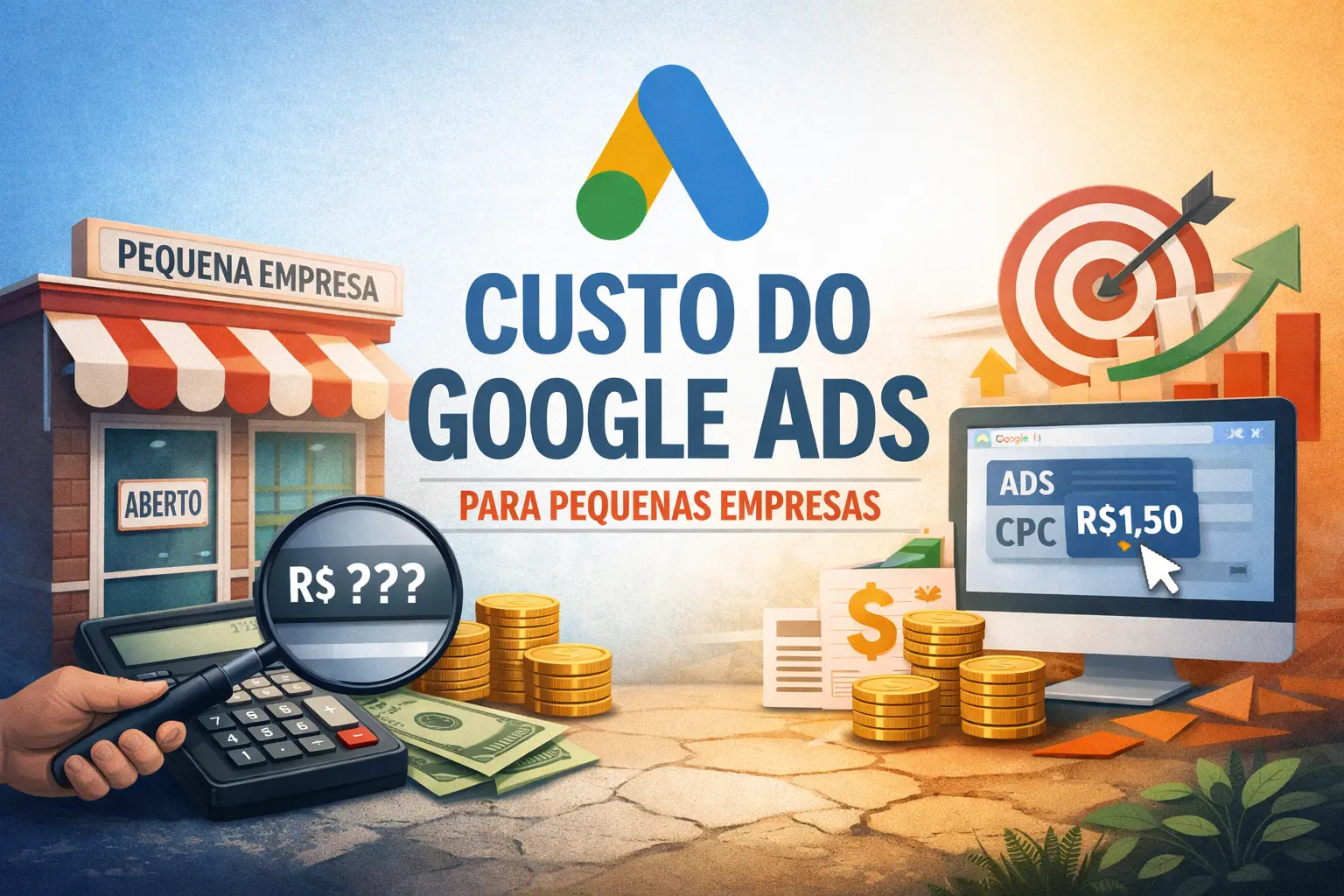 Quanto custa Google Ads para pequenas empresas? Guia completo 2026
